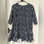 Sézane Sezane Aura babydoll eyelet floral Dress in navy blue size 2 Photo 3