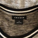 Trouvé Metallic Sleeveless Piped Shirt XS Striking Gold/Silver Striped Preowned Silver Photo 5