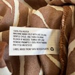 A New Day  Women's Brown Zebra Print Satin Button Down Shirt - Size Small - NWT Photo 6