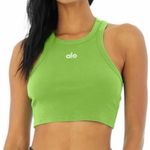Alo Yoga ALO Aspire Ribbed Tank Top Racerback Green Size M Photo 6