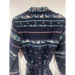 Finley Taos in Navy Blue Western Horse Embroidered Belted Shirt Dress M Size M Photo 6