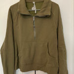 Lululemon  Scuba Oversized Funnel Neck Half Zip - Bronze Green Photo 0