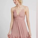 Free People FP One "Adella" Slip Mini Dress Crochet Tiered Ballet XS 202226 Photo 0