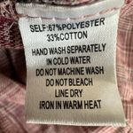 Cotton Candy LA Crop Top Womens M Pink Plaid Button Down Cottagecore Coquette Photo 4