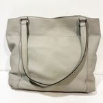 Michael Kors Crosby Pebbled Leather Purse Tote Handbag Pearl Gray Large Photo 5