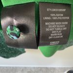 Anthropologie  Sanctuary Green Micro Leopard Animal Print Wrap Dress Long Sleeve Photo 10