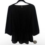 Forever 21 SZ M lightweight fit and flare black blouse Photo 1