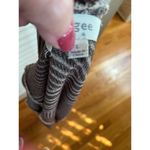 Umgee USA brown yellow aztec print long open front cardigan L Retro Boho Photo 3