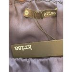 Krisa NWT Drape Top Off Shoulder Size Medium Navy Lightweight Chiffon Photo 2