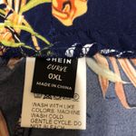 SheIn VCAY Plus Tropical Print Off Shoulder Overlay Crop Top & Shorts 0XL Photo 8