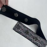 Pelush Women's Aztec Print Gathered Belt Luxury NYC Gray Photo 3