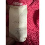 the GREAT. College Sweatshirt in Bright Rouge • Made in USA • Size 1(S) Pink Photo 4