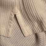 Madewell  women’s Ribbed Lace Up Short Sleeve Tee in Vintage ivory Size M NWT Photo 7