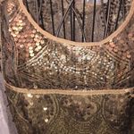 Max Studio S dress bronze brown sequin dress polyester rayon underlining Photo 2