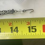 VTG clear RhVTG clear Rhinestone And Glass Bead Choker Necklace 15” Flower Shape Silver Photo 8