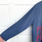 Pretty Little Thing Womens Cardigan Cover Up Blue Red Varsity Oversized Size 10 Photo 5