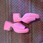 Circus by Sam Edelman NEW CIRCUS NY SAME EDELMAN BARBIE PINK CHUNKY PLATFORM SLIDES Photo 3