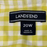 Yellow Gingham Button Photo 5