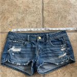 American Fighter Low rise American Eagle Distressed Denim Shorts Size 4 Photo 5