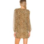 Lovers + Friends Lovers +‎ Friends Ajax Cheetah Leopard Print Long Sleeve Mini Dress Sz XS NEW Photo 1