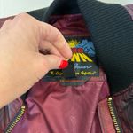 Eddie Bauer  Crimson Black 1936 Skyliner Bomber Goose Down Jacket Women’s Large Photo 8