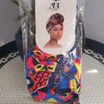 Ana Beauty New York Colorful Retro Hair Turban Cap Size OSFM Red Photo 0