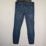 Current/Elliott  Jeans Size 27 The Stiletto‎ Distressed Skinny Cropped Ankle Blue Photo 1