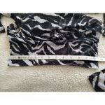 Naked Wardrobe  Wrap Top Black & White Zebra Print Sheer Mesh Crop Top Size M Photo 5