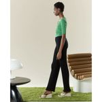 Simon Miller Ribbed Marek Pants in Black XLarge Womens Jersey Trousers Size XL Photo 9