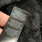 Pretty Little Thing  8 black chiffon frill sleeve lace insert hook & eye corset Photo 12