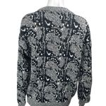 Barnaby Black Snake Animal Print Knit Long Sleeve Button Cardigan Sweater Top M Size M Photo 1
