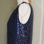 EXPRESS Navy Blue Sequin One Shoulder Dress size Small NWOT Photo 2