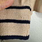 St. John by Marie Gray Knit Beige Stripe Cardigan Faux Wrap VTG Photo 3