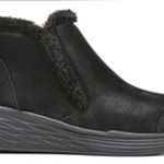 Ryka  Namaste Slip-On Ankle Booties faux fur lined Sz.6 Black NWOT Warm Comfort Photo 0