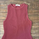 Babaton Aritzia  Winslet Sculpt Knit Ribbed Bodycon Dress Sundried Red XS Photo 3