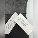 Spanx π NWT Faux Leather Lined Leggings Shapewear Black Coated Metallic Sz Small Photo 13