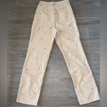 PacSun Light Tan Corduroy Pants with Blue Accents Photo 1