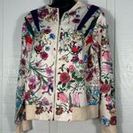 Man Bo Vintage Floral Full Zip Bomber Jacket No Size See Measurements EUC Photo 0