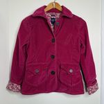 Gap VTG  Stretch Corduroy Jacket Women’s Size 2 Floral Lined Button Front Photo 0