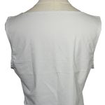 Zeagoo White Sleeveless Blouse- Size Tank Top Size L Nylon Spandex Stretchy Basi Photo 3