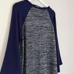 Gap NWT  Women’s Bell Sleeve Raglan T Shirt Dress Dark Night Blue Size Large Photo 4