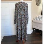 LuLaRoe Black Multi Color Floral Vines Sweater Duster size M Photo 5