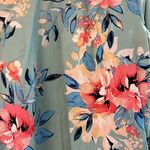 Adrienne Beautiful Floral Blouse with ties at the wrist Photo 2