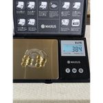 VTG Faceted CLuster Multiple Citrine Stones Sterling Silver Dangling Earrings Yellow Photo 3