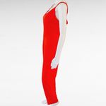 Anthropologie Adelyn Rae Poppy Red Double Strap Tapered Leg Jumpsuit Size Large Photo 3