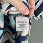 Wishful park Women's Y2K Chevron White, Blue, & Pink Top - Size Medium - Artsy Photo 4