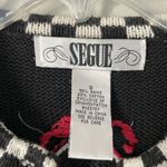 Vintage Size S Black New Years Jacket Happy New Year Art to Wear Sweater Photo 3