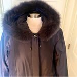 1 Madison  Luxe Long outerwear genuine fox fur hood plus size coat Photo 6