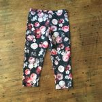 Mango suit pink roses knit Capri pants Photo 2