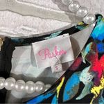 Parker  Bold Floral Print Short Sleeve Fit and Flare Dress Size S Photo 9